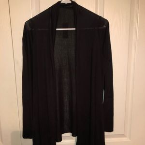 High low black cardigan